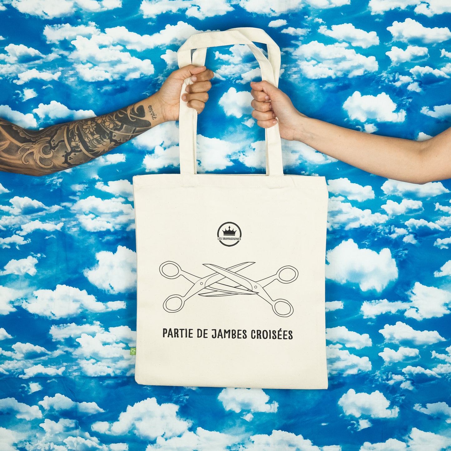 Tote bag "Partie de jambes croisées" 100% BIO